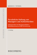 Cover: Pers&ouml;nliche Haftung von Managern und Aufsichtsr&auml;ten - Boorberg