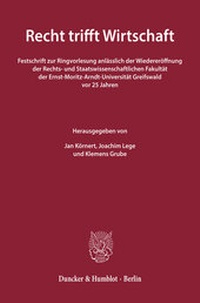 Abbildung von: Recht trifft Wirtschaft. - fibre