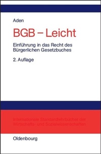 Abbildung von: BGB - Leicht - De Gruyter Oldenbourg