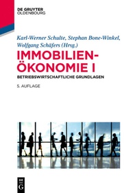 Abbildung von: Immobilienökonomie - De Gruyter Oldenbourg