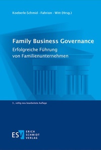 Abbildung von: Family Business Governance - Erich Schmidt Verlag