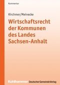 Cover: Wirtschaftsrecht der Kommunen des Landes Sachsen-Anhalt - Deutscher Gemeindeverlag