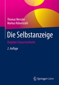 Cover: Die Selbstanzeige - Springer Gabler