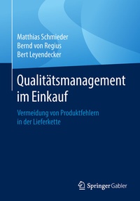 Abbildung von: Qualitätsmanagement im Einkauf - Springer Gabler