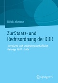 Cover: Zur Staats- und Rechtsordnung der DDR - Springer VS