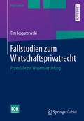 Cover: Fallstudien zum Wirtschaftsprivatrecht - Springer Gabler