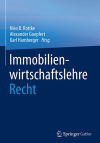 Abbildung von: Immobilienwirtschaftslehre - Recht - Springer Gabler