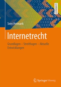 Abbildung von: Internetrecht - Springer Vieweg