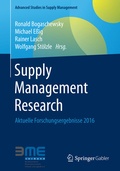 Cover: Supply Management Research - Springer Gabler
