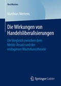 Cover: Die Wirkungen von Handelsliberalisierungen - Springer Gabler