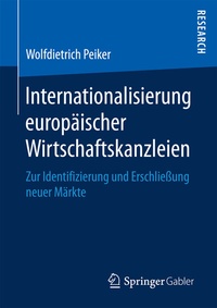 Abbildung von: Internationalisierung europäischer Wirtschaftskanzleien - Springer Gabler