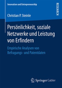 Abbildung von: Persönlichkeit, soziale Netzwerke und Leistung von Erfindern - Springer Gabler