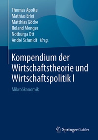 Abbildung von: Kompendium der Wirtschaftstheorie und Wirtschaftspolitik I - Springer Gabler
