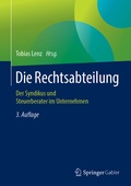 Cover: Die Rechtsabteilung - Springer Gabler