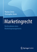 Cover: Marketingrecht - Springer Gabler