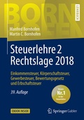Cover: Steuerlehre 2 Rechtslage 2018 - Springer Gabler