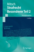 Cover: Strafrecht, Besonderer Teil 2 - Springer
