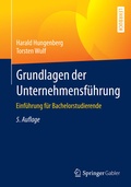 Cover: Grundlagen der Unternehmensf&uuml;hrung - Springer Gabler