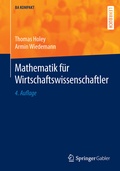 Cover: Mathematik f&uuml;r Wirtschaftswissenschaftler - Springer Gabler