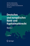 Cover: Deutsches und europ&auml;isches Bank- und Kapitalmarktrecht - Springer