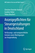 Cover: Anzeigepflichten f&uuml;r Steuergestaltungen in Deutschland - Springer