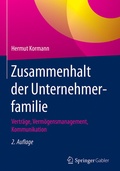 Cover: Zusammenhalt der Unternehmerfamilie - Springer Gabler