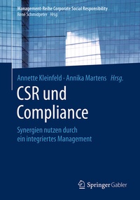 Abbildung von: CSR und Compliance - Springer Gabler