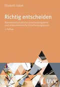 Cover: Richtig entscheiden - UVK