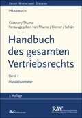Cover: Handbuch des gesamten Vertriebsrechts, Band 1 - Fachmedien Recht und Wirtschaft