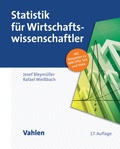 Cover: Statistik f&uuml;r Wirtschaftswissenschaftler - Vahlen