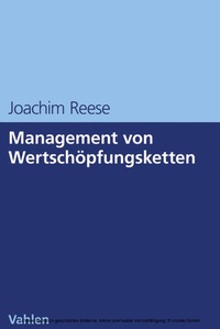 Abbildung von: Management von Wertschöpfungsketten - Vahlen
