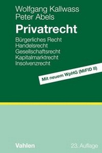 Abbildung von: Privatrecht - Vahlen