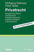 Cover: Privatrecht - Vahlen