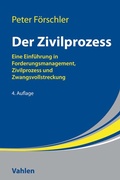 Cover: Der Zivilprozess - Vahlen