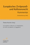 Cover: Europ&auml;isches Zivilprozess- und Kollisionsrecht - Sellier. European Law Publishers