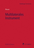 Cover: Multilaterales Instrument - C.F. M&uuml;ller