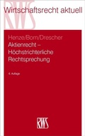 Cover: Aktienrecht - H&ouml;chstrichterliche Rechtsprechung - RWS
