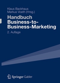 Enlarge image Cover: Handbuch Business-to-Business-Marketing - Springer Gabler