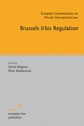 Cover: Brussels IIbis Regulation - Sellier. European Law Publishers