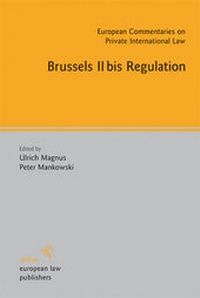 Enlarge image Cover: Brussels IIbis Regulation - Sellier. European Law Publishers