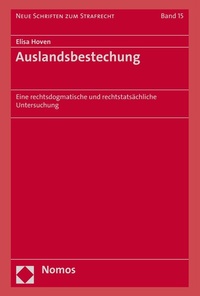 Abbildung von: Auslandsbestechung - Nomos