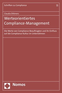 Abbildung von: Werteorientiertes Compliance-Management - Nomos