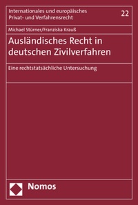 Abbildung von: Ausländisches Recht in deutschen Zivilverfahren - Nomos