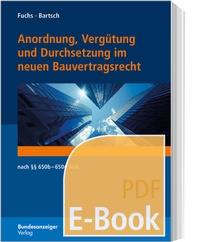 Abbildung von: Anordnung, Vergütung und Durchsetzung im neuen Bauvertragsrecht (E-Book) - Reguvis Fachmedien