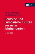 Cover: Deutsche und Europ&auml;ische Juristen aus neun Jahrhunderten - UTB