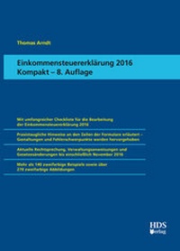 Abbildung von: Einkommensteuererklärung 2016 Kompakt - HDS
