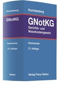 Bild: Gerichts- und Notarkostengesetz: GNotKG - Vahlen