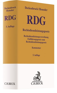 Abbildung von: Rechtsdienstleistungsgesetz: RDG - C.H.BECK