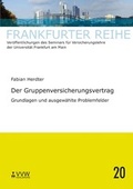 Cover: Der Gruppenversicherungsvertrag - VVW Verlag Versicherungswirtschaft