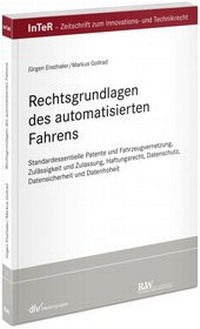 Abbildung von: Rechtsgrundlagen des automatisierten Fahrens - Fachmedien Recht und Wirtschaft